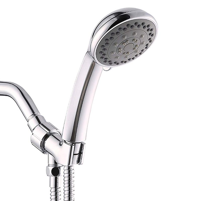 Lisslune | Round Handheld Showerhead in Silver Leak-Resistant Wall-Mounted Showerhead