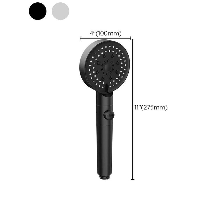 Lisslune | Round Spray Shower Head 6 Settings Adjustable Water Flow Handheld Shower Head