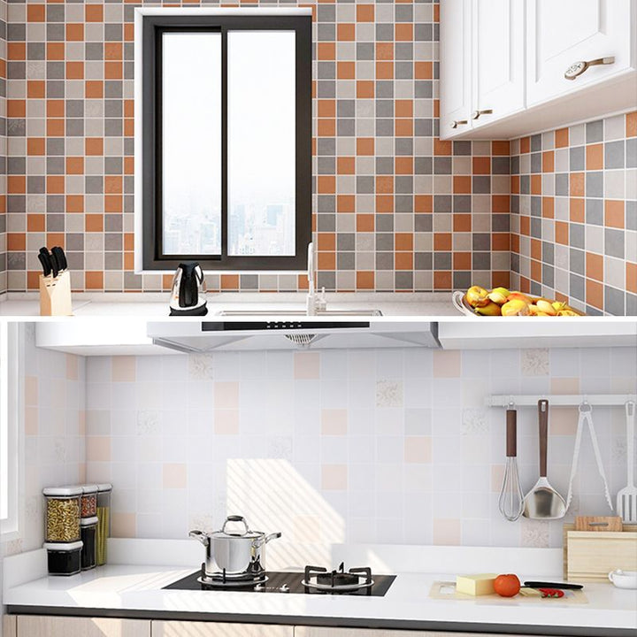 Lisslune | Modern mosaic tiles waterproof peel-and-stick tiles over tiles for the kitchen