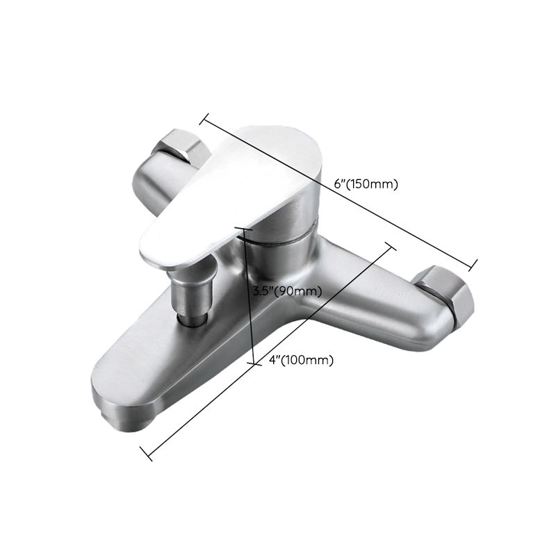 Lisslune | Contemporary Bathtub Filling Trim 304 Stainless Steel Wall Mounted Bathtub Faucet