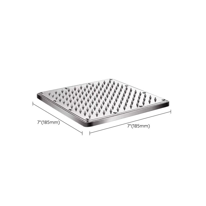 Lisslune | Contemporary Style Shower Head Bathroom Fixed Shower Head with Round and Square Shape