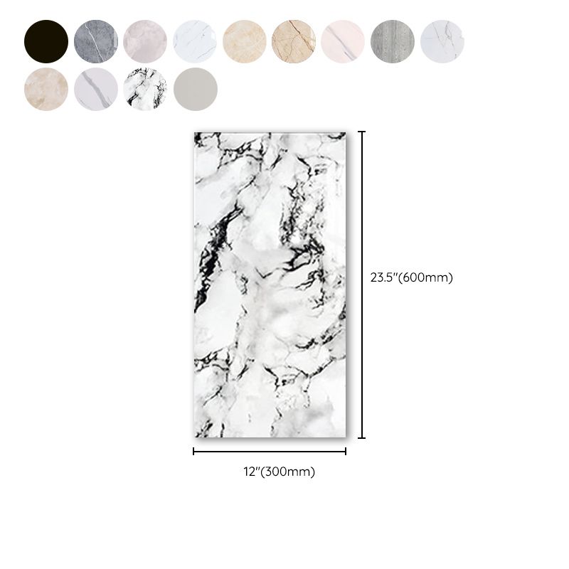 Lisslune | Marbled scratch-resistant PVC tile Peel and stick tile for backsplash wall