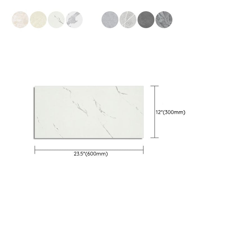 Lisslune | Plastic Peel & Stick Field Tile Rectangular Waterproof Single Tile