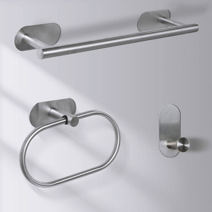 Lisslune | Stainless Steel Bathroom Fittings Set Modern Simple Bathroom Set