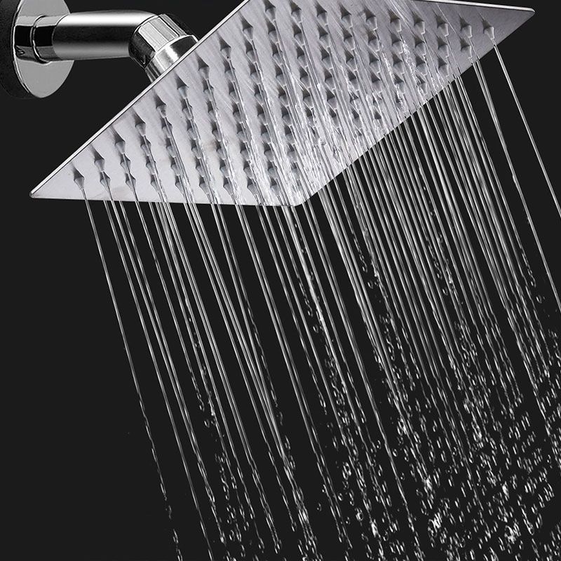 Lisslune | Showerhead Square Wall Mounted Rain Spray Stainless Steel Showerhead