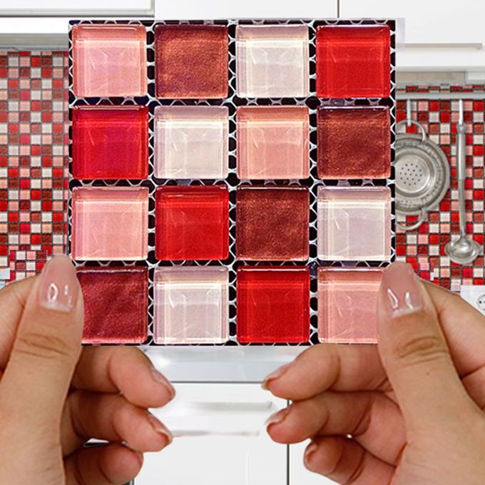Lisslune | Mosaic tile peel and stick tiles plastic waterproof peel and stick mosaic tile