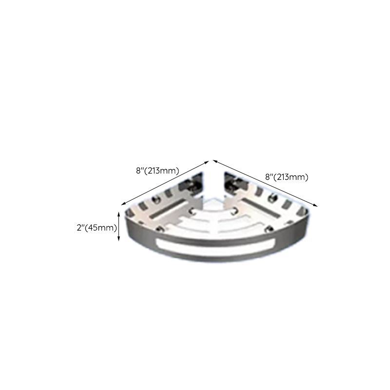 Lisslune | Contemporary bathroom accessory set made of aluminum with towel holder/bath shelf