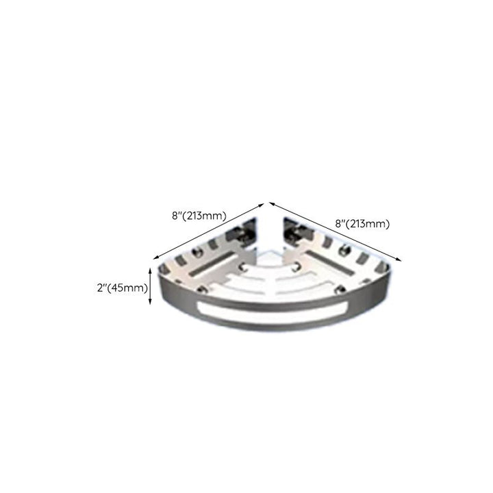 Lisslune | Contemporary bathroom accessory set made of aluminum with towel holder/bath shelf