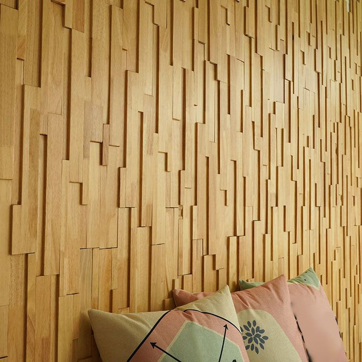 Lisslune | Solid wood wall panel Modern Minimalist living space wall panel (1-Pack)