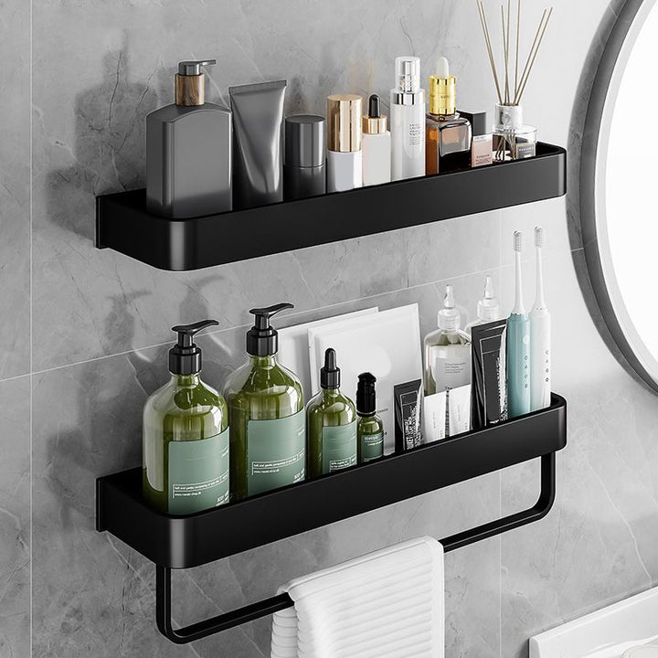 Lisslune | Contemporary Bathroom Accessories Hardware Set Aluminum Bathroom Shelf