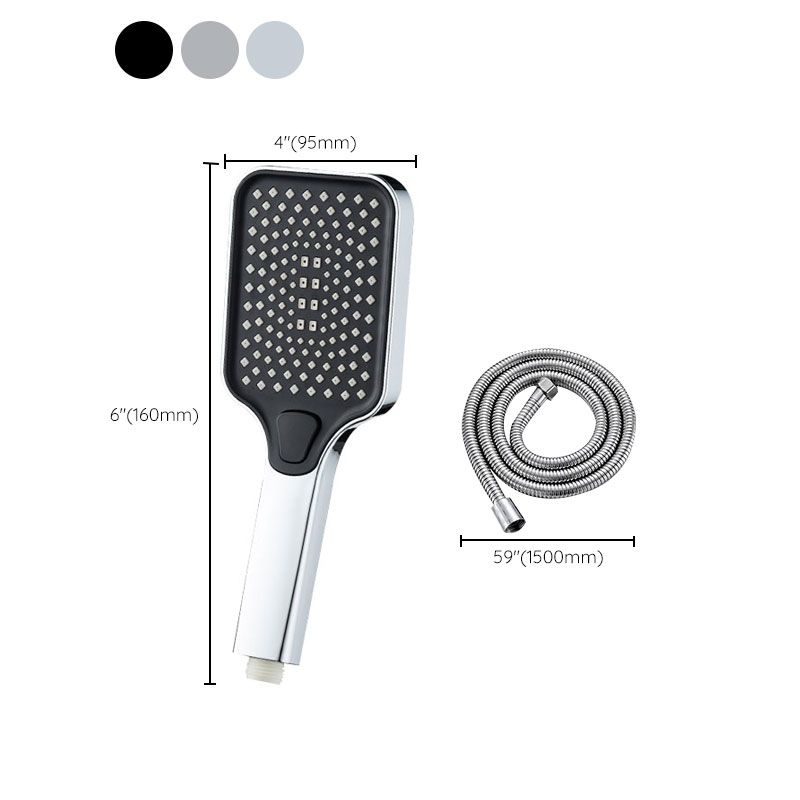Lisslune | Rectangular Print Shower Head 4-Adjustable Water Flow Hand Shower