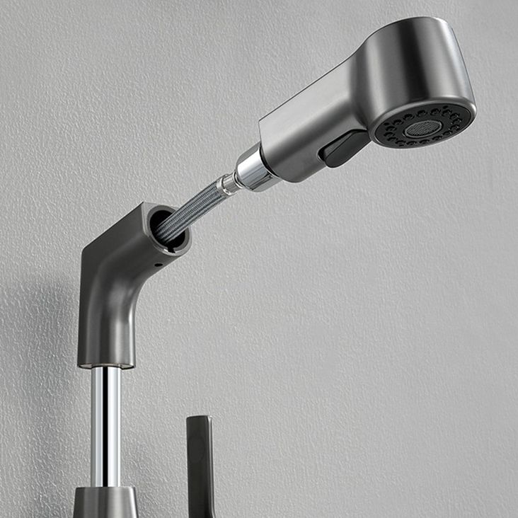 Lisslune | Modern Solid Color Faucet Metal Center Connection Sink Faucet for Bathroom