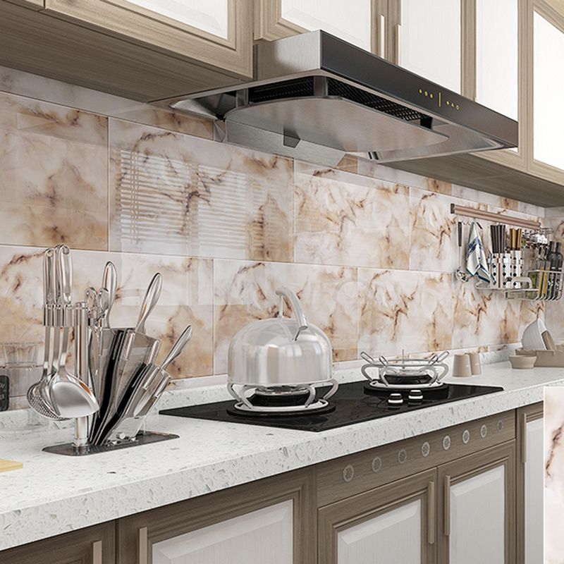 Lisslune | Modern Style Wallpaper Kitchen Peel and Stick Single Tile Backsplash