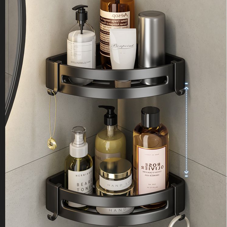Lisslune | Modern Bathroom Accessory Set Black Towel Bar Bathroom Shelf Bathroom Accessory Set