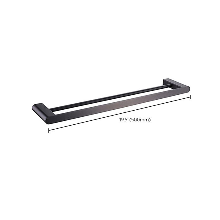 Lisslune | Dark Gray Modern Bathroom Accessory Set Stainless Steel Bathroom Accessory Set