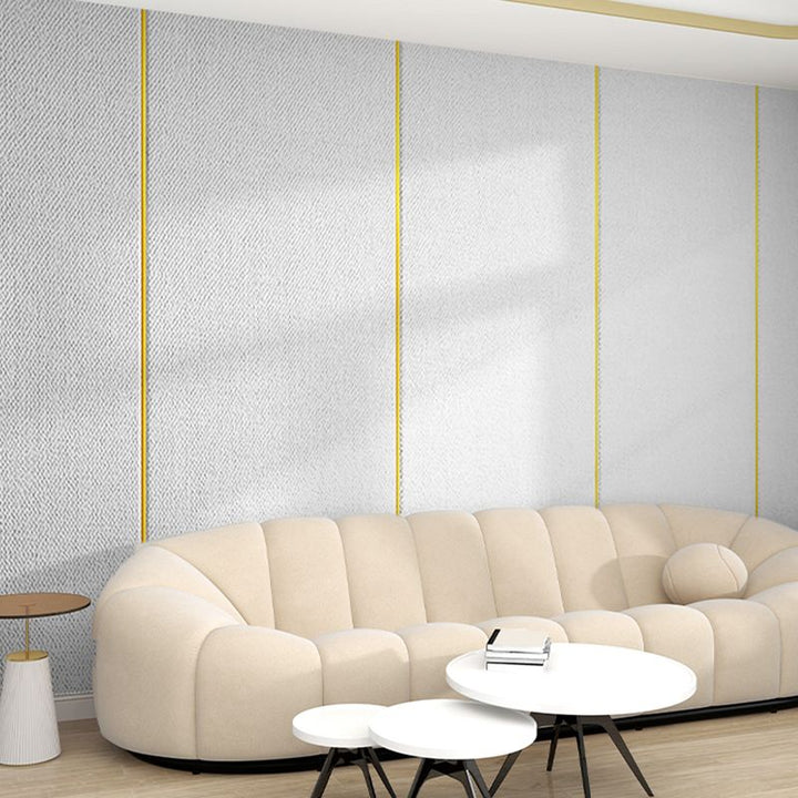 Lisslune | Modern Linen Wall Cladding Panels Textured Wall Interior Anti-Collision Board