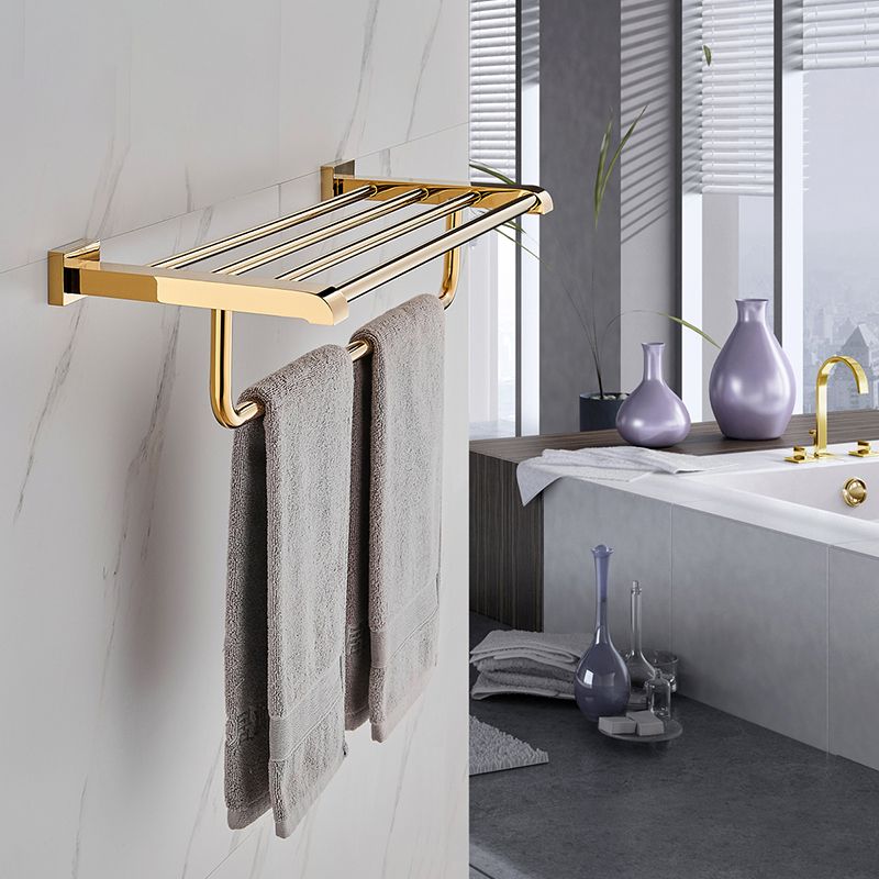 Lisslune | Modern Towel Bar Bathroom Hardware Set Bathroom Shelf Gold Bathroom Accessory Set