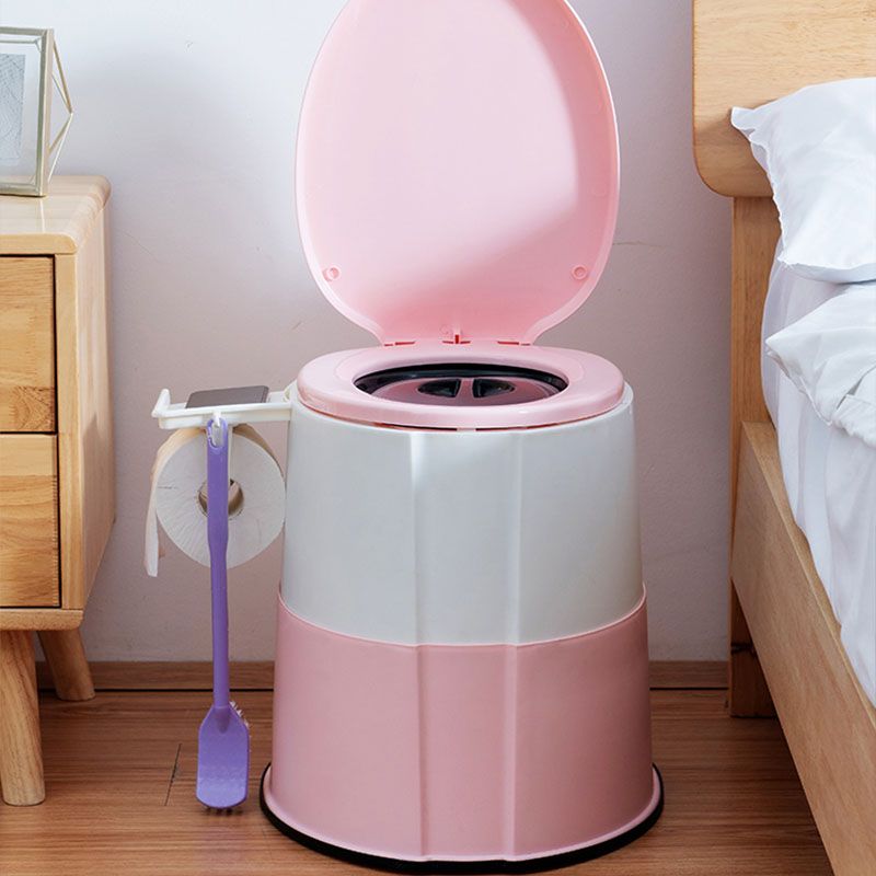 Lisslune | Modern Flush Toilet Plastic Round Floor Mounted Toilet Bowl for Bathroom