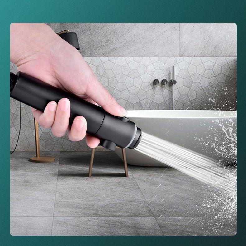 Lisslune | Round Spray Shower Head 6 Settings Adjustable Water Flow Handheld Shower Head