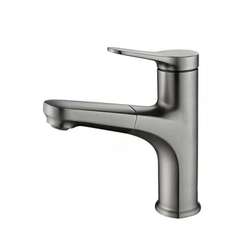 Lisslune | Modern Vessel Faucet Copper Single Lever Pull-Out Vessel Faucet