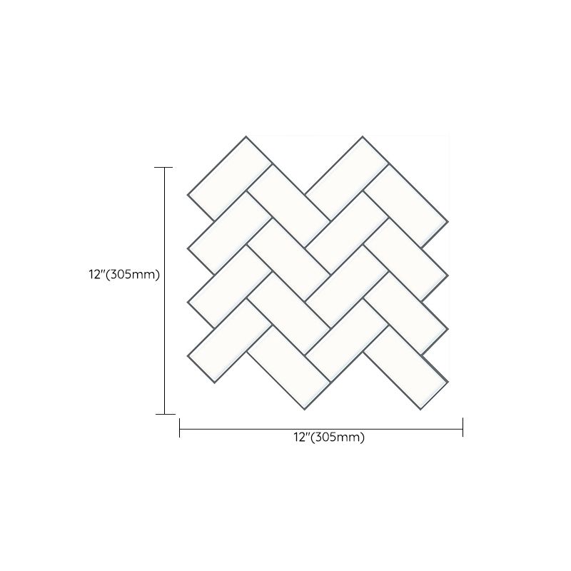 Lisslune | Matte Square Peel & Stick Tile Stone Composite Subway Tile for Kitchen Backsplash