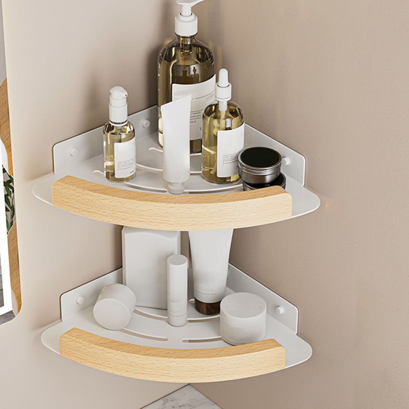 Lisslune | White Metal and Solid Wood Bathroom Accessories Hardware Set