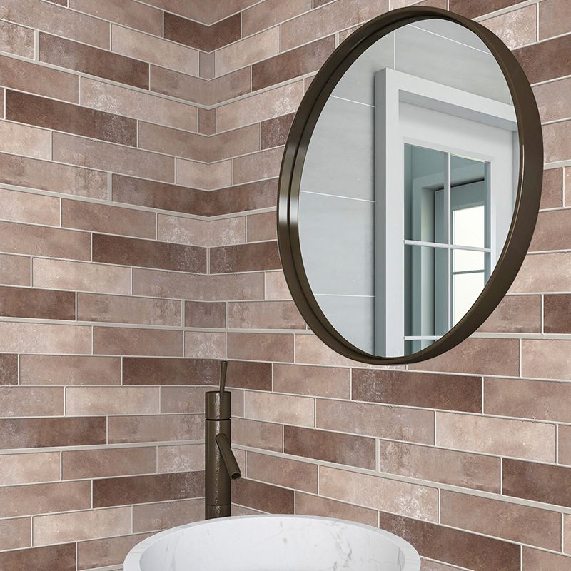 Lisslune | PVC Peel & Stick Tile Kitchen waterproof splash guard Peel and Stick Wall Tile Set of 18