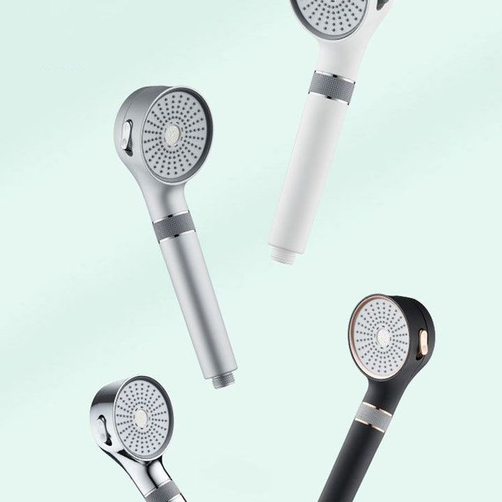 Lisslune | Showerhead 3-Stage Modern Round Plastic Water Filtration Hand Shower