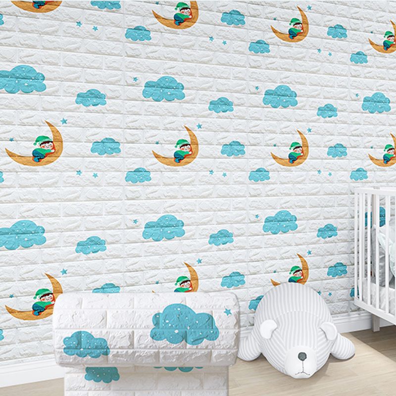 Lisslune | Modern Cartoon Wall Covering Peel and Stick Wall Ceiling for Bedroom