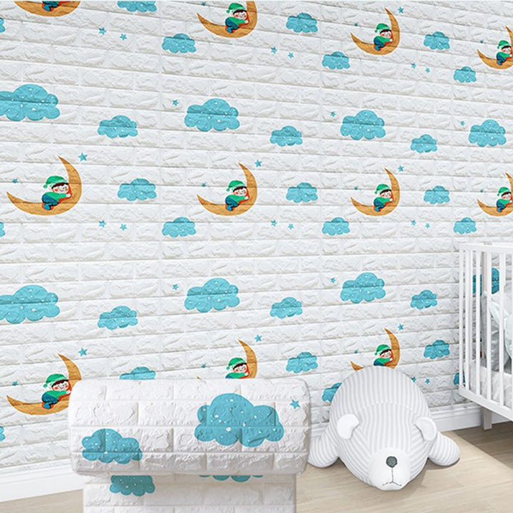 Lisslune | Modern Cartoon Wall Covering Peel and Stick Wall Ceiling for Bedroom