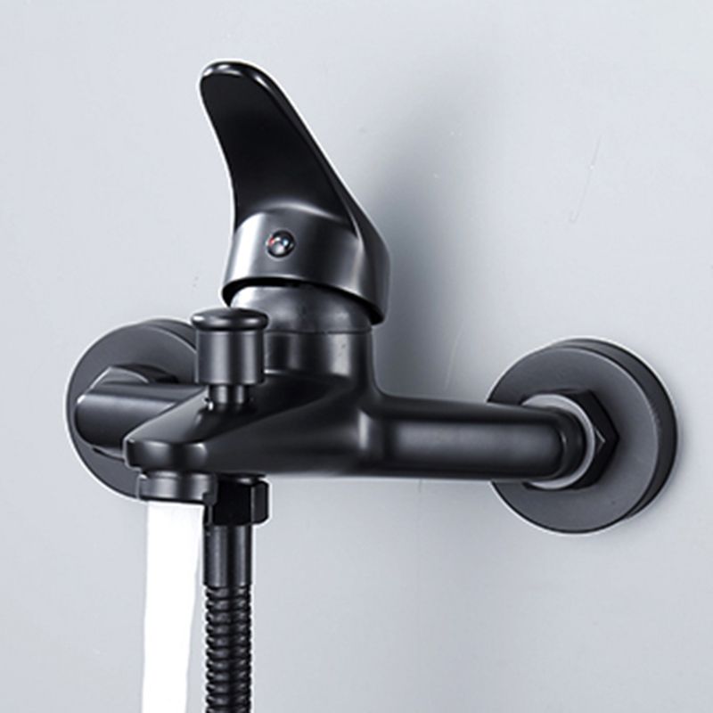 Lisslune | Modern Bathtub Faucet Lever Handle Wall Mounted Fixed Bathtub Faucet