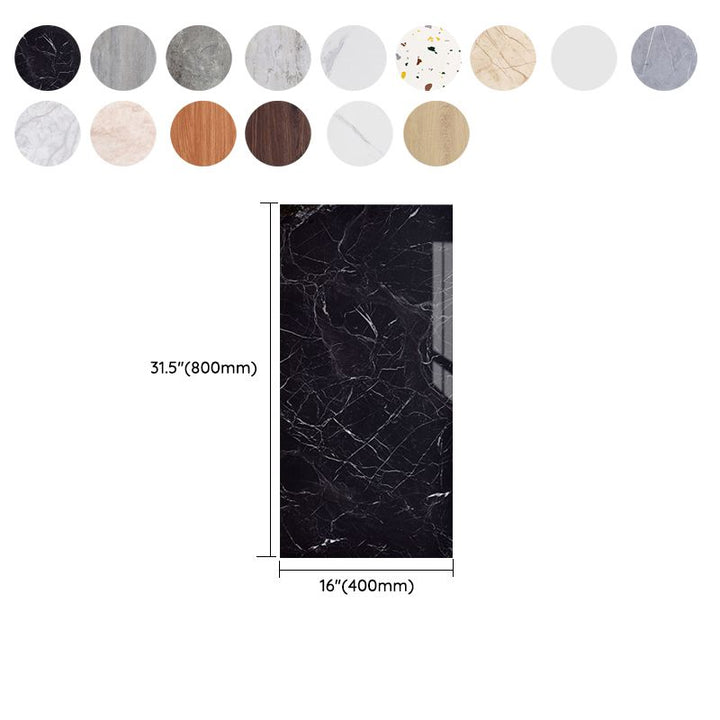 Lisslune | PVC Peel and Stick Tile Rectangular Single Tile Wallpaper with Stain Resistant