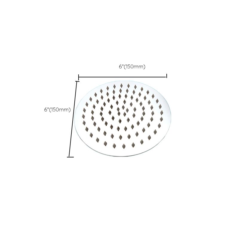 Lisslune | Large Shower Head 304 Stainless Steel Standard Spray Pattern Fixed Shower Head