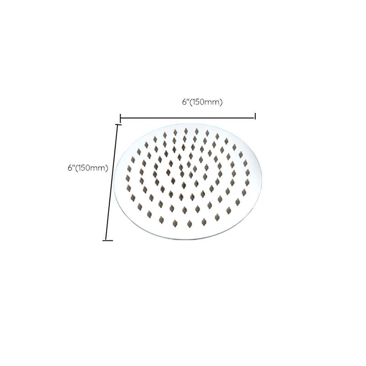 Lisslune | Large Shower Head 304 Stainless Steel Standard Spray Pattern Fixed Shower Head