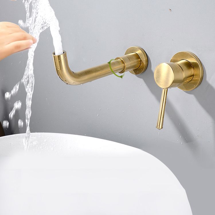 Lisslune | Contemporary Wall-Mounted Single-Hand Kitchen Faucet Low Arc Water Filler