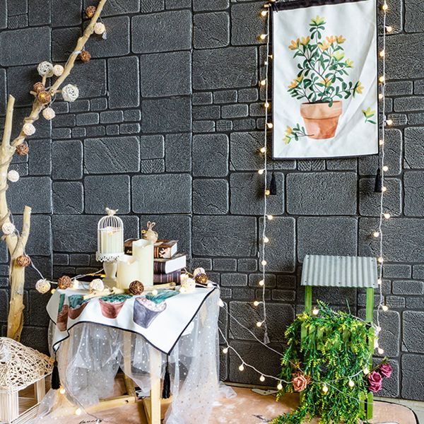 Lisslune | Modern Wall Covering 3D Brick Peel and Stick Waterproof Wall Covering