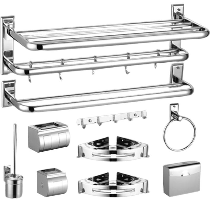 Lisslune | Silver Contemporary Bathroom Accessories As Individual Piece Or As Set