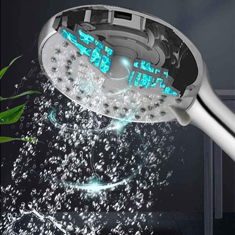 Lisslune | Modern Adjustable Handheld Showerhead Chrome Round Handheld Showerhead