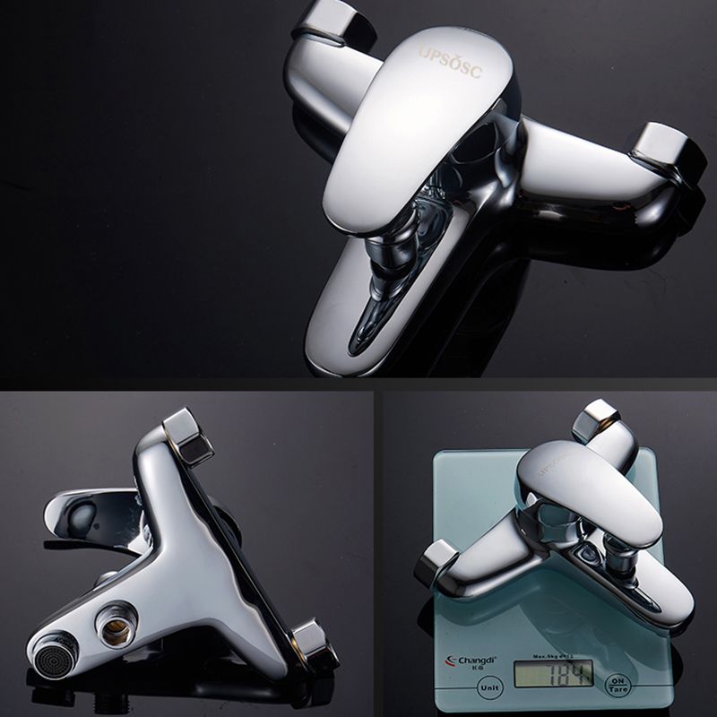 Lisslune | Tradition Fixed Bathtub Mixer Wall Mount Lever Handle Bathtub Mixer