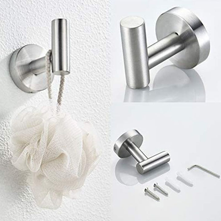 Lisslune | Traditional Bathroom Hardware Accessory Set Towel Ring/Bathrobe Hook/Towel Bar