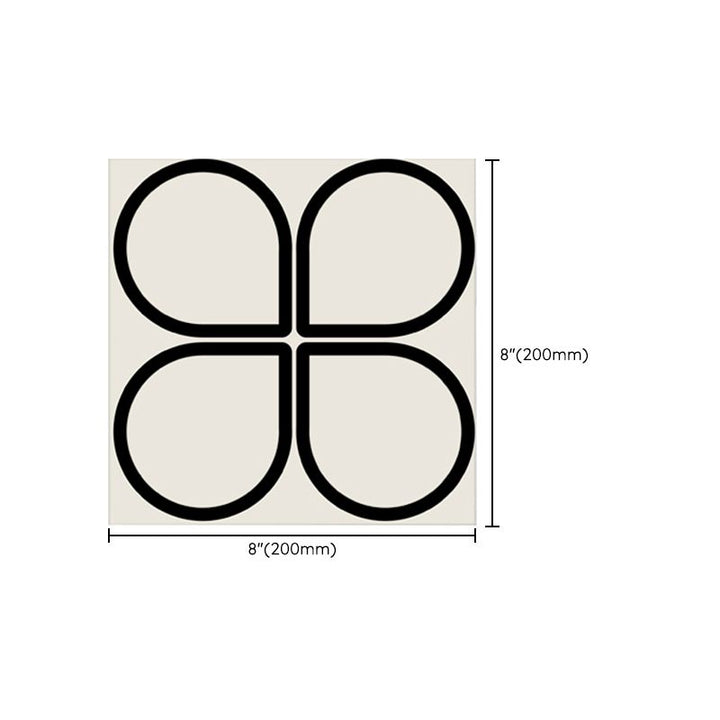 Lisslune | Sample print Peel & Stick tile square waterproof single tile
