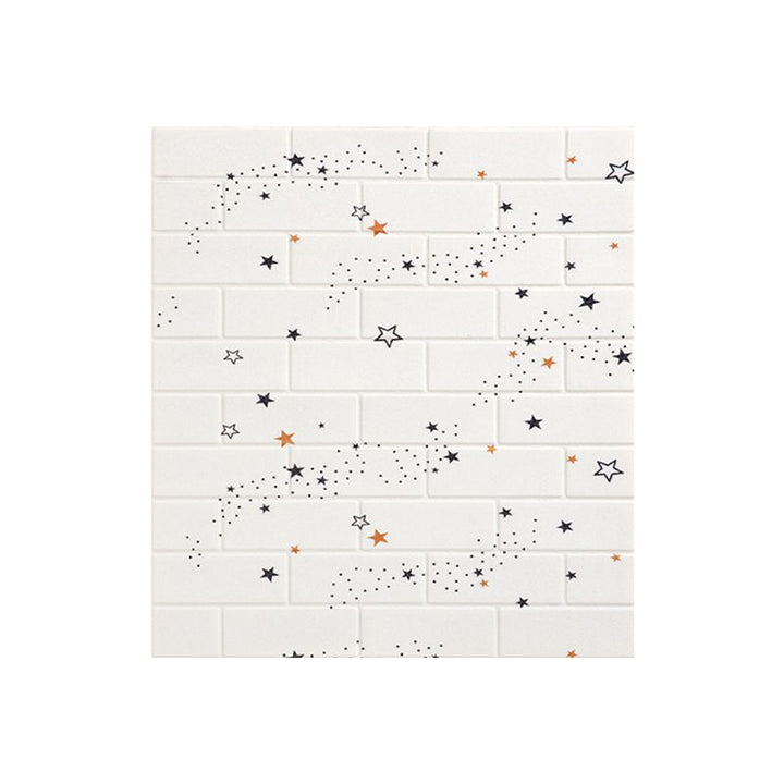 Lisslune | XPE Foam Wall Cladding Star Pattern Square Waterproof Wall Cladding for the Living Room
