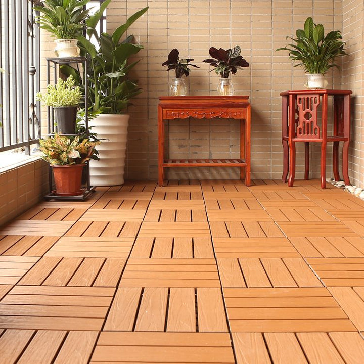 Lisslune | Composite deck tile Solid Color Waterproof Patio Floor Tile