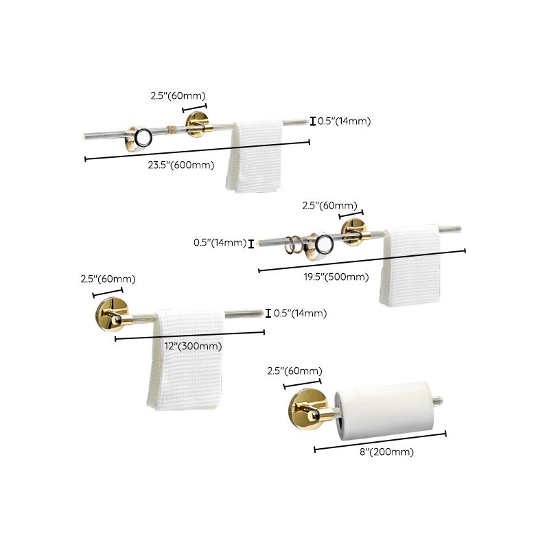 Lisslune | Plastic Modern Bathroom Accessories Hardware Set with Shelf