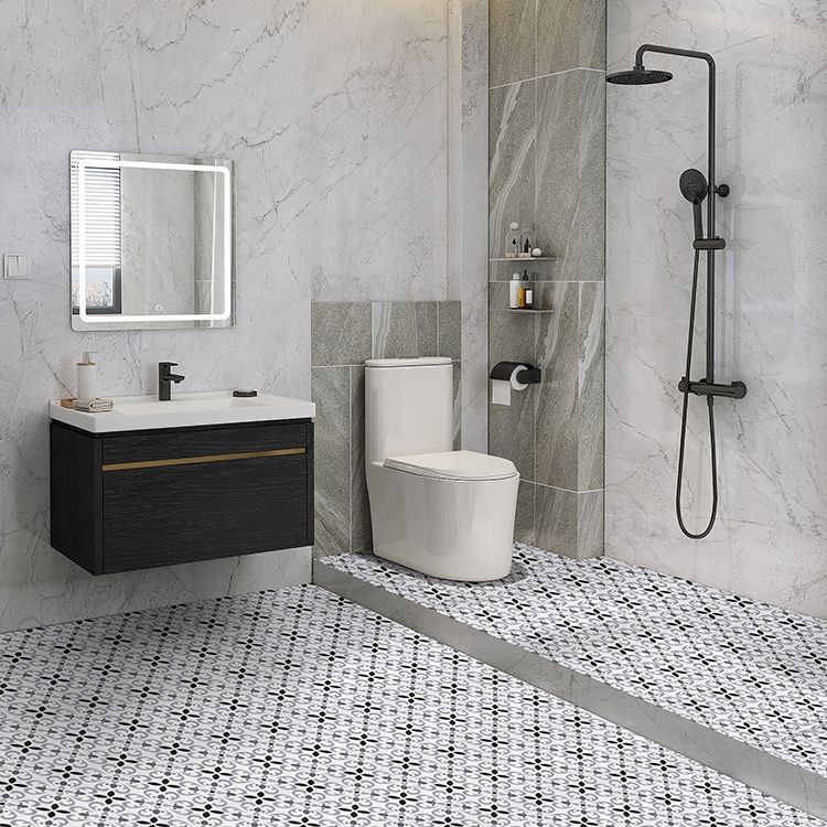 Lisslune | Print Plastic Peel & Stick Tile Field Tile for Splash Guard Wall