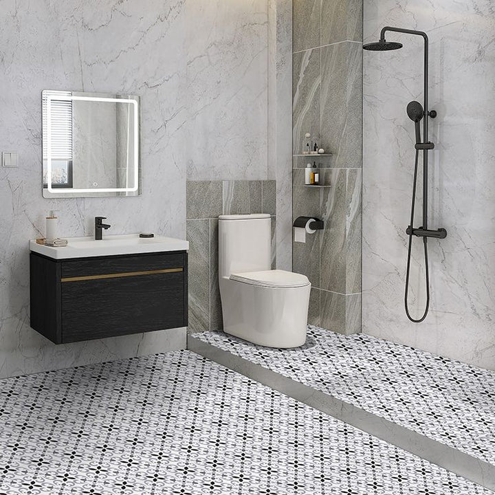 Lisslune | Print Plastic Peel & Stick Tile Field Tile for Splash Guard Wall