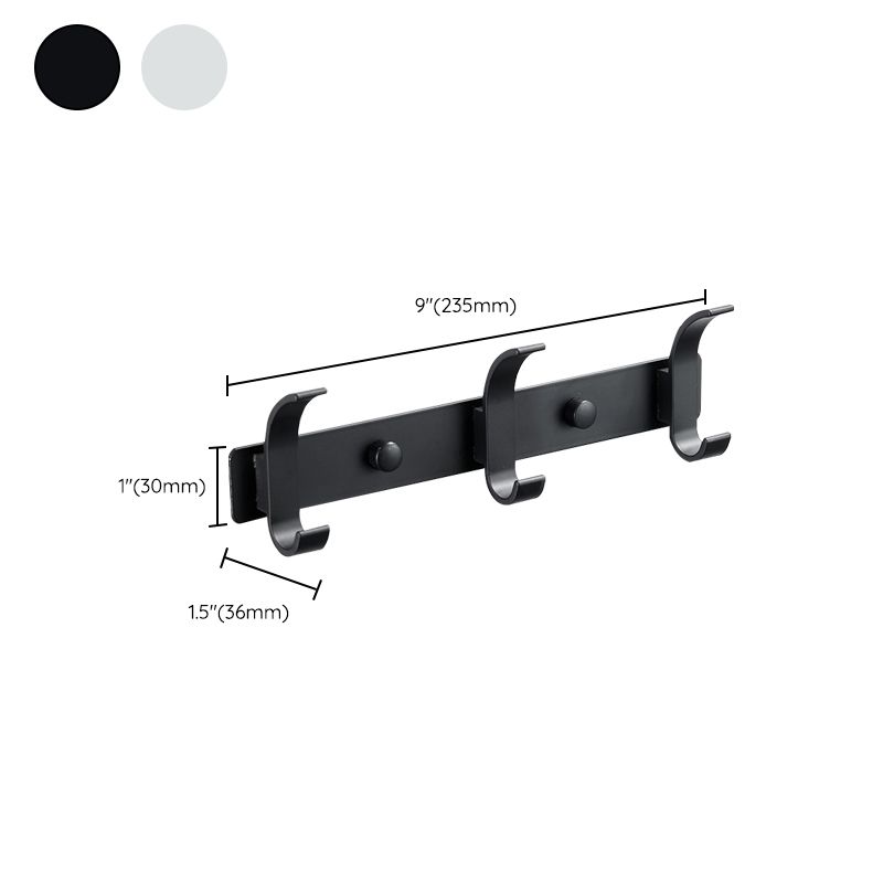Lisslune | Modern Bathroom Accessories Set Silver/Black Bathroom Accessory Kit