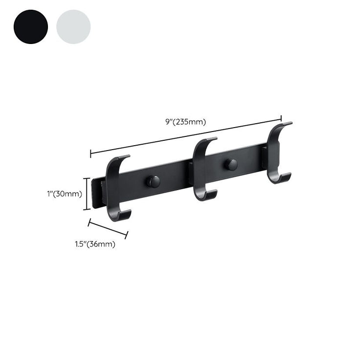 Lisslune | Modern Bathroom Accessories Set Silver/Black Bathroom Accessory Kit