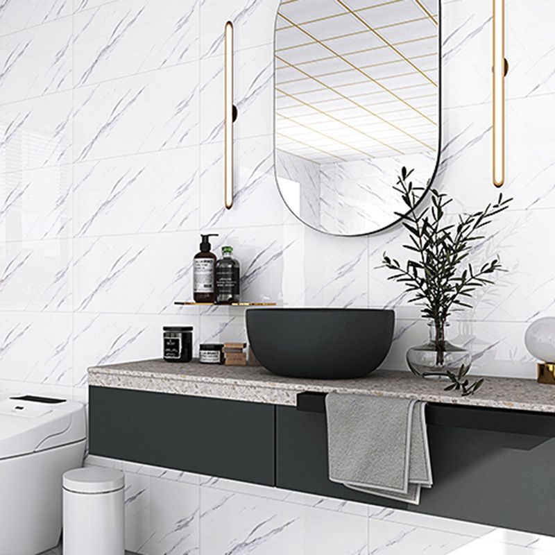 Lisslune | Contemporary Peel-and-Stick Wall Tiles Bathroom Field Tiles Wallpaper