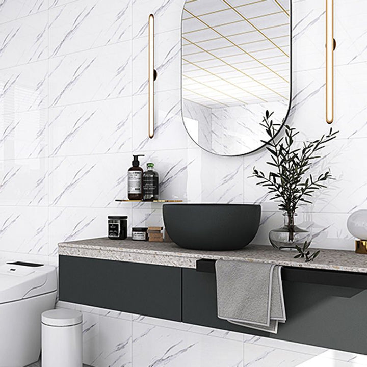 Lisslune | Contemporary Peel-and-Stick Wall Tiles Bathroom Field Tiles Wallpaper